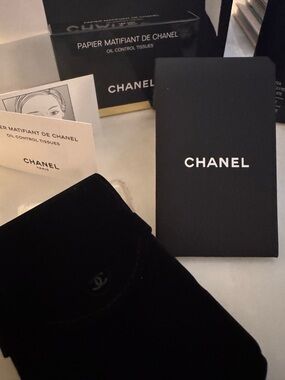 CHANEL Black Branded Box and Pamphlets Set